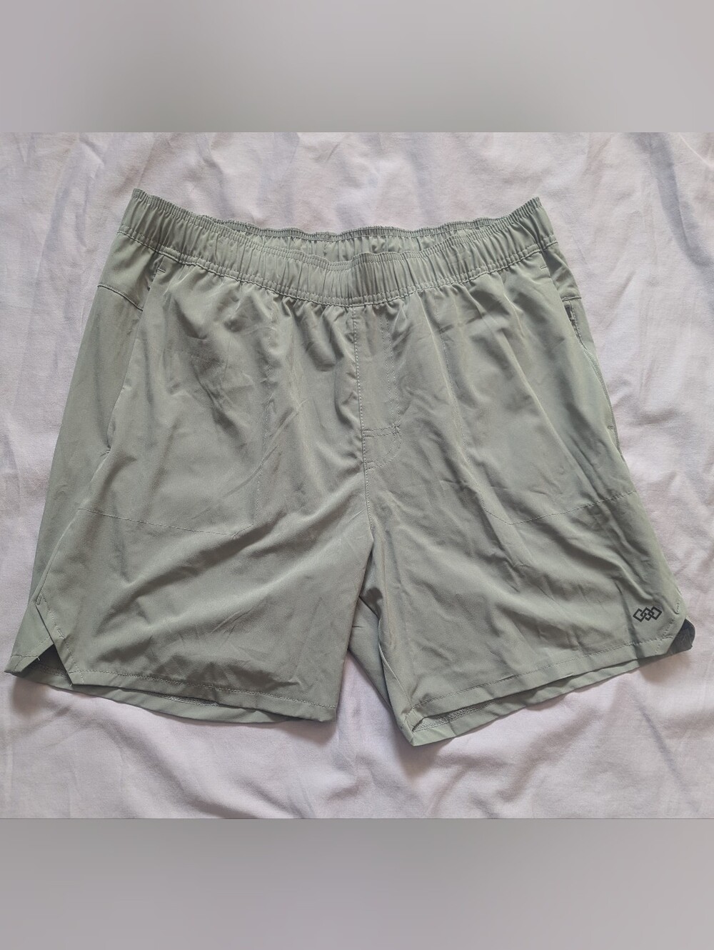 Men's Elastic-Waist Performance Shorts By Legends  Sage Green Xlg